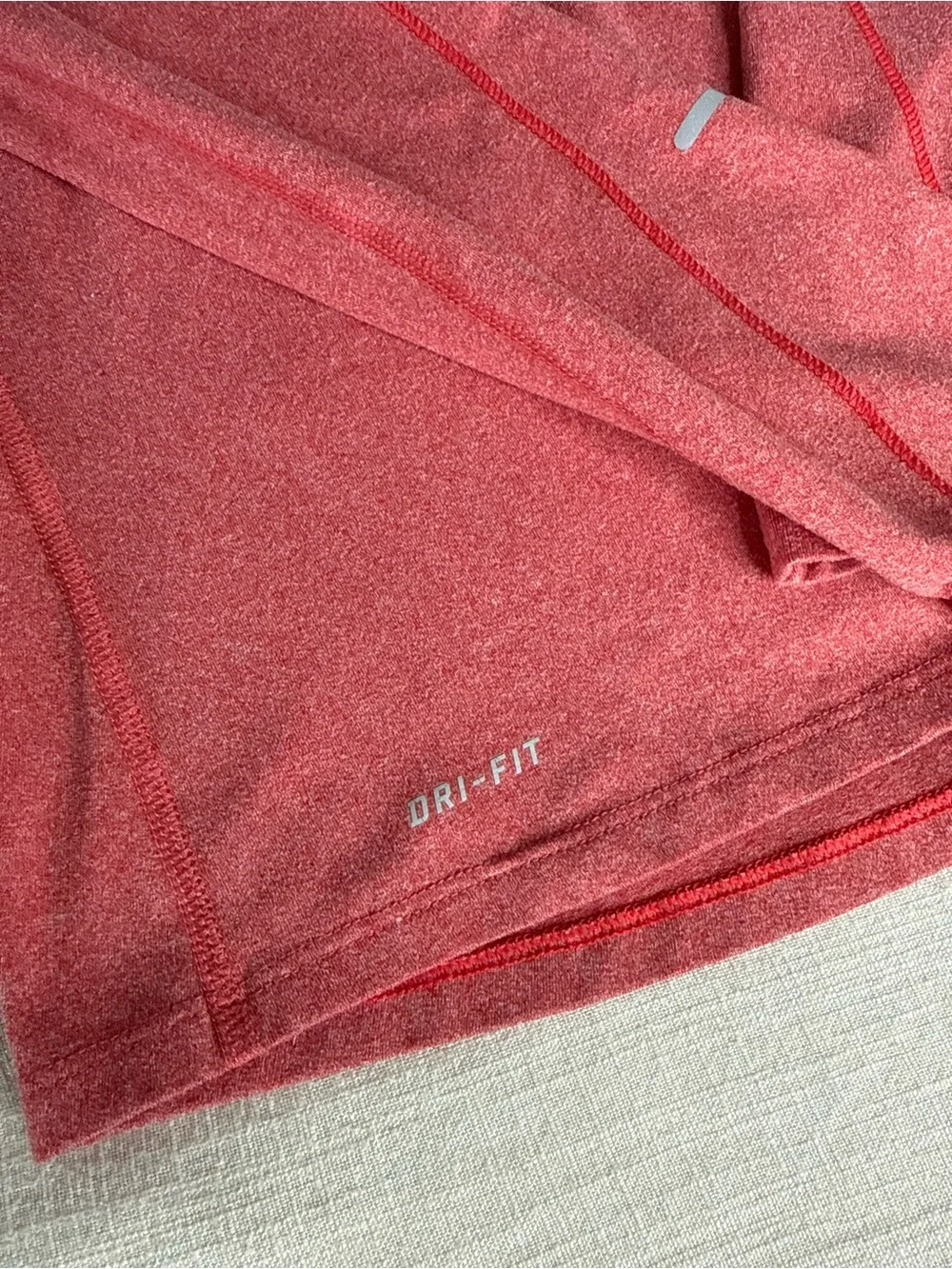 Nike Women’s Heathered Pink Quarter-Zip Pullover